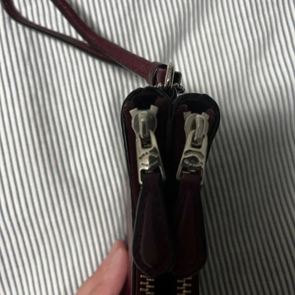 SOLD-Coach wristlet with double zipper - Picture 3 of 5